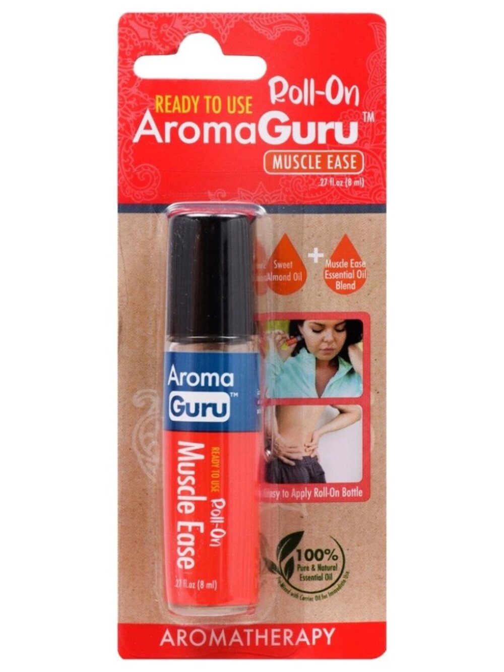 AromaGuru Muscle Ease Essential Oil Blend Roll-On